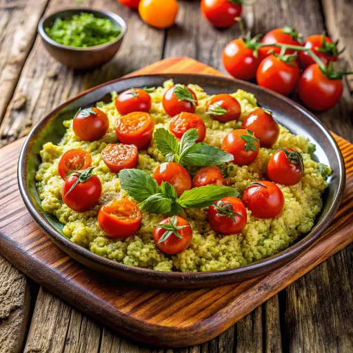 बाजरा और हरी चटनी बाउल