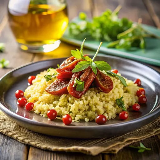 सूखे टमाटर के साथ मसालेदार क्विनोआ